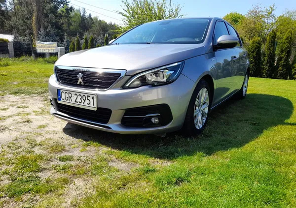 grudziądz Peugeot 308 cena 40500 przebieg: 94228, rok produkcji 2018 z Grudziądz